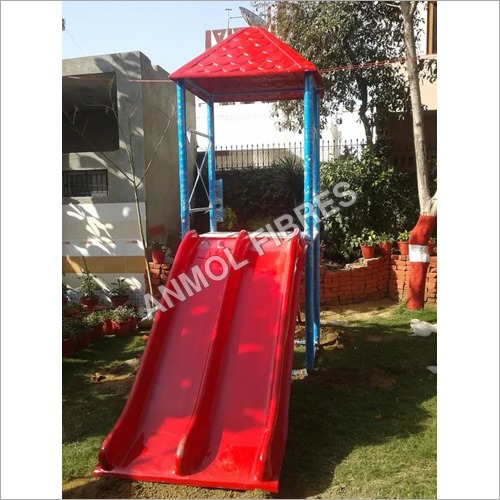 Children Play Ways Double Slide - Plastic & Steel Design | For Ages 5-15, Easy Home Installation Guide, Exciting Two-Lane Fun