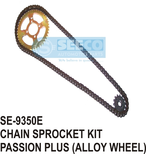 Chain Sprocket Kit - Stainless Steel, Polished Finish | Durable for Automobile Industry, 5-8 Years Working Life