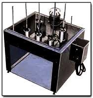 Multiple Redwood Viscometer Apparatus - Stainless Steel, Accommodates 3 Cups Redwood No.I & 2 Cups Redwood No.II, Purple & Black | FHP Electric Motor, Digital Temperature Controller, 5 Precision Oil Cups