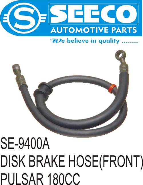 Disk Brake Hoses - Rubber Material, Anti-Oil E-Coat Surface Finish | Superior Accuracy, Enhanced Operational Life