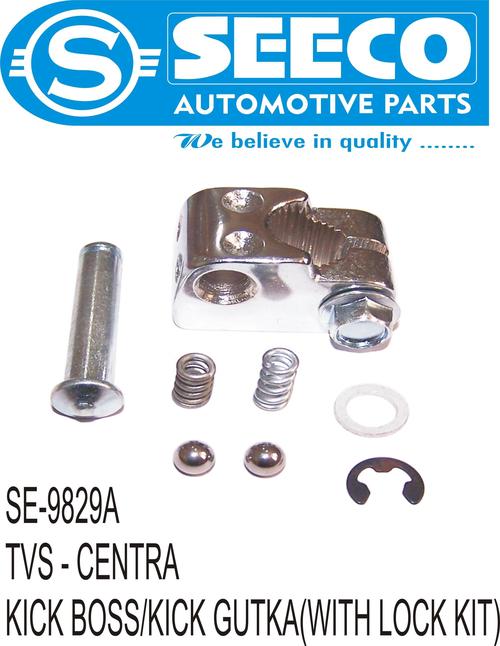 KICK BOSS - Mild Steel & Stainless Steel, Galvanized Finish | Designed for Automobile Industry, Lock Kit Included, 3-4 Years Working Life