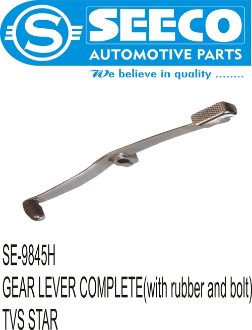 GEAR LEVER COMPLETE (WITH RUBBER & BOLT) - Metal Material, Polished Surface Treatment | For Use In Automobile, Engineering Industries