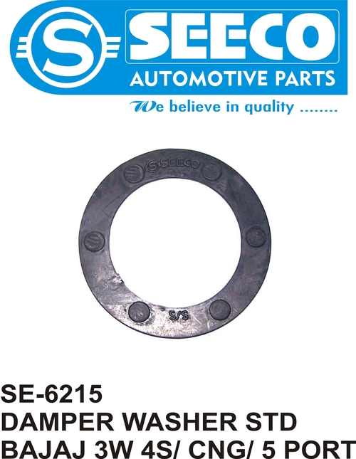 DAMPER WASHER - Rubber, Galvanized Finish, Polished Surface Treatment | Long-Lasting 7-9 Years Working Life, High-Quality Engineering Precision