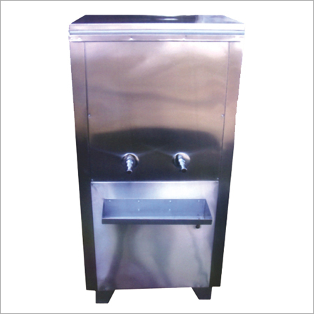 Water Cooler - Stainless Steel, Single-Temperature Design, Elegant Silver Finish for Hotels and Restaurants