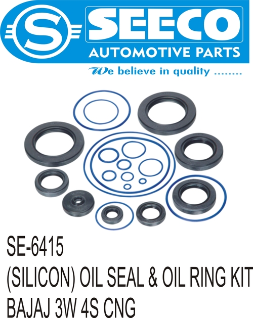 Oil Seals & O Rings - Rubber Material, Powder Coated Finish | Wave Seal Lip Design, Automotive Use, Heat Dissipation, Contaminant Exclusion