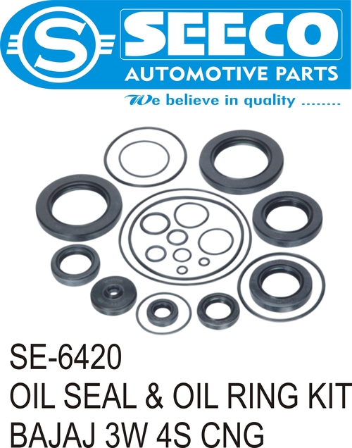 OIL SEALS & O RINGS - Rubber Material, Powder Coated Surface Treatment | Patented Wave Seal Lip Design, Ideal for Automotive Use