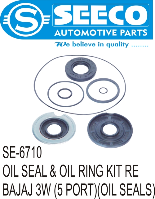 Seeco Oil Seals & O Rings - Rubber Material, Wave Seal Lip Design for Automotive Use | Efficient Lubricant Retention, Contaminant Exclusion, Enhanced Heat Dissipation