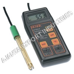PH Meter Portable - Plastic, 00-200 Grams Weight | pH Electrode Technology with Multiple Probes for Laboratory Use, Battery and Mains Operation
