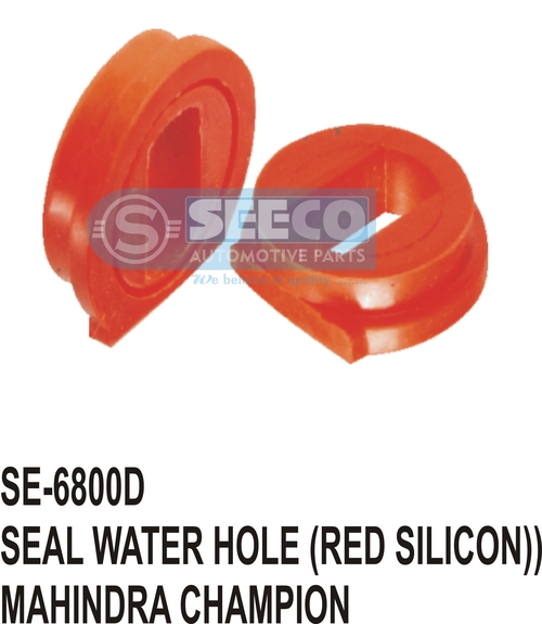 SEAL WATER HOLE (RED SILICON) - Stainless Steel & Rubber, 2-4 Years Working Life | Patented Wave Seal Lip Design for Optimal Lubrication and Contaminant Exclusion