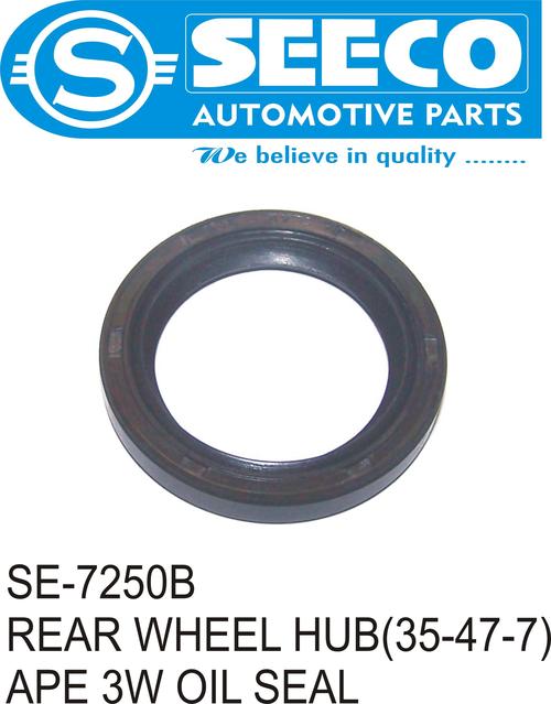 FRONT WHEEL AXLE (OIL SEAL) - Rubber Material, 10-85 Grams Weight | Patented Wave Seal Lip Design, Ideal for Two Wheeler Applications