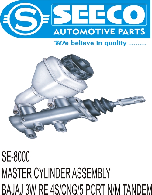 Master Cylinder Assembly - Stainless Steel, Polished Finish | 5-8 Year Working Life, Designed for Automobile Industry