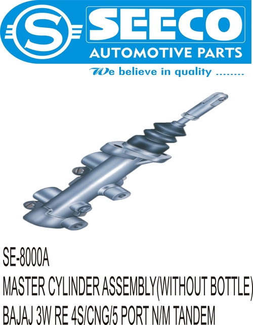 Master Cylinder Assembly - Stainless Steel, Polished Finish for Automobile Industry | Long Working Life 5-8 Years