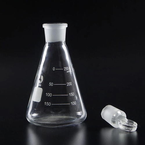 Conical Flask With Stopper - Standard Dimensions, Lightweight and Crack Resistant Design | Comprehensive Quality Check, Safe Packaging