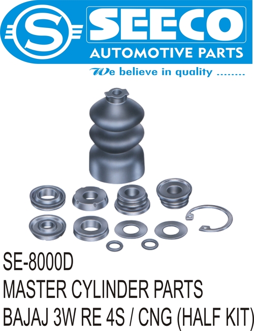 MASTER CYLINDER PART - Rubber Material, 150-250 Grams Weight, 5-8 Years Working Life | Wave Seal Lip Design, Superior Lubricant Retention, Contaminant Exclusion