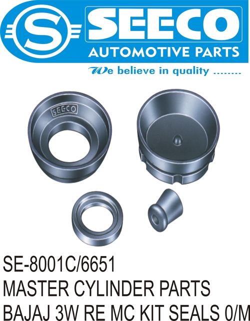 Master Cylinder Part - Plastic, Rubber & Stainless Steel | Polished Finish, Automotive Industry Use, 2-3 Years Working Life