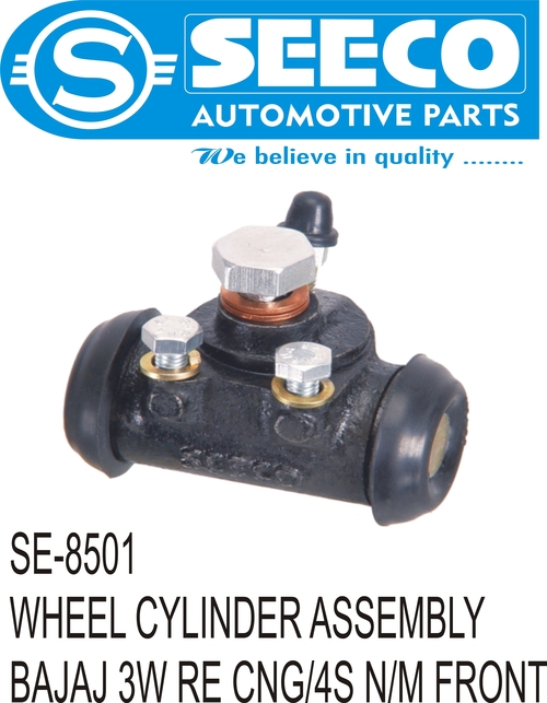 Wheel Cylinder Assembly - Mild Steel & Stainless Steel , Galvanized Finish, 3-4 Year Working Life, Features Patented Wave Seal Lip Design for Optimal Lubrication and Contaminant Exclusion