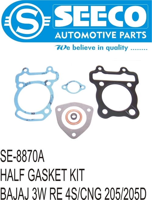 HEAD GASKET KIT (HALF KIT/DECARBONISING GASKET SET) - Aluminum & Metal, 535 x 310 x 205 mm | Polished Finish, Precision Engineered for Optimal Performance