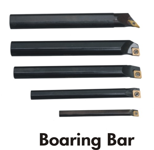 Boring Bars - Tool Steel, Heat Treated, Optimized L/D Ratio | High Finish, High Accuracy, ISO Standard Inserts, Black Finish