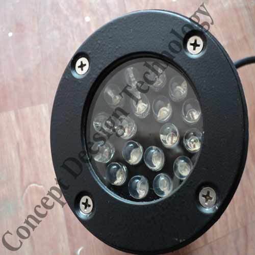 CDT-18R-Spot Light - Metal Body, RGB/Y/B/G/R/W Color Options | High Intensity, Long Operational Life, Manually Focused Lens