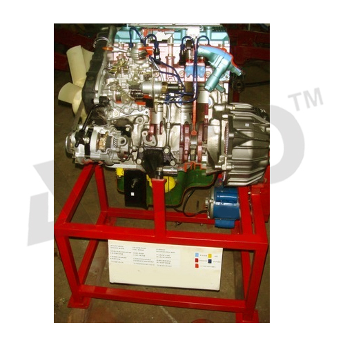 Cut Section Model Of Four Cylinder Four Stroke Di Engine Application: Lab Equipment