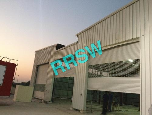 White Industrial Steel Rolling Shutters