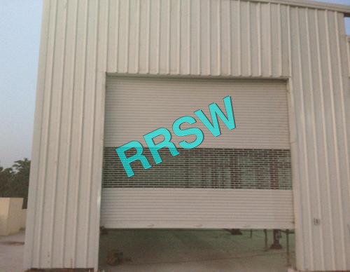 White Commercial Rolling Shutters