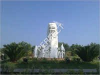 फोम फाउंटेन के साथ धुंध