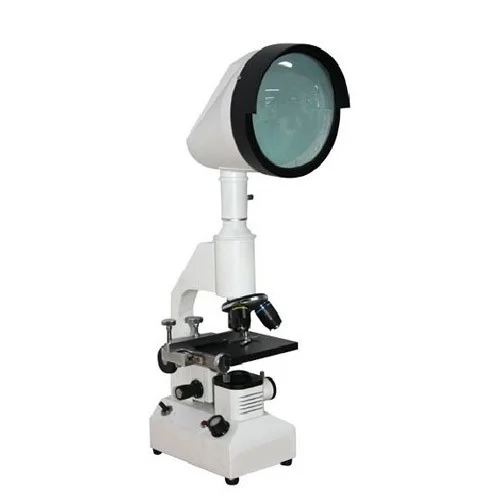 Projection Microscope PM-100 - Metal and Glass | 250x150x450 mm, High Magnification, Manual Operation, 150 mm Projection Screen, 1-Year Warranty
