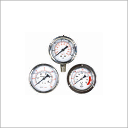 Pressure Gauge - Metal, 173 x 56 x 39 mm | Flanged Connection, Industrial Usage, 220 Volt Power, 100 Grams Weight