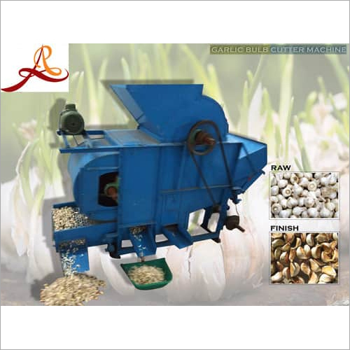 Garlic Bulb Cutter Machine - Galvanized Steel, 6' x 3' x 5' Foot, Blue | 100-1000 Kg/hr Capacity, Manual Control, Eco-Friendly, High Efficiency