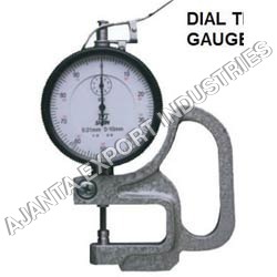 Dial Thickness Gauge - Stainless Steel, 0-100mm Range with 0.01mm Resolution | High Performance, Accurate Measurement for Laboratory Use
