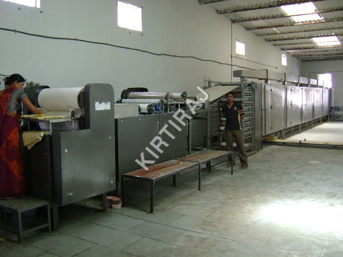 Semi Automatic Papad Making Machine - Stainless Steel, 18x2x7 Feet, 500 Kg/Day Capacity | Eco-Friendly, Low Maintenance, Rugged Design, Advanced Technique