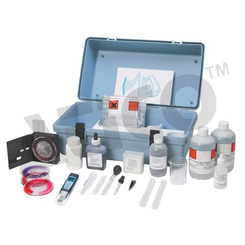 Water Testing Kit - Plastic, 12x10x6 Inches | 100 Tests, ± 5% Accuracy, Room Temperature Storage, 1-Year Warranty
