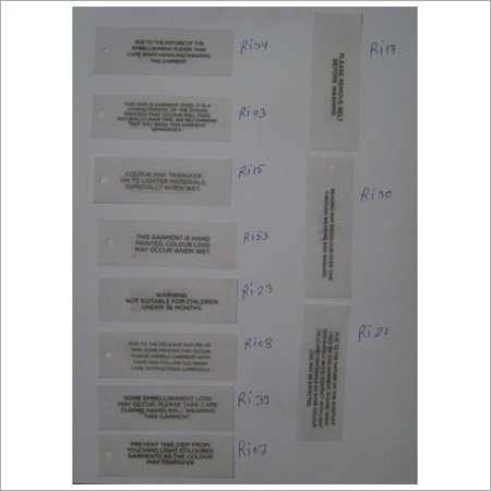 Clothing Labels
