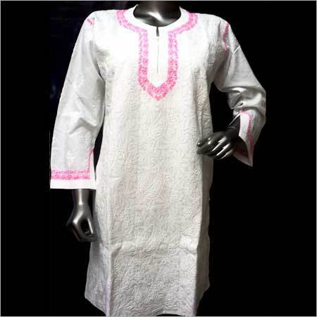 डिजाइनर कपास लंबे टॉप