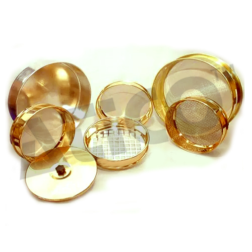 Brass Frame Sieves - 20cm Diameter, Polished Finish | Versatile Sieving Solution with Various Mesh Sizes