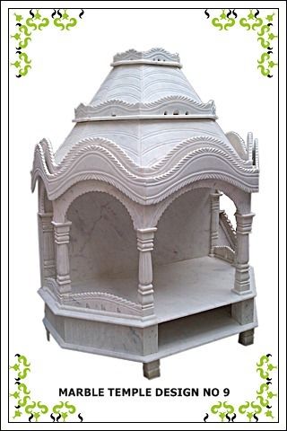 Hand Carved White Marble Temple