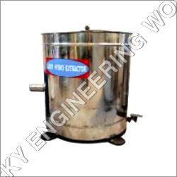 Industrial Hydro Extractor Machine - 15 Kg Capacity, Stainless Steel, Silver Color | Low Power Consumption, High Production Capacity, V-Belt Drive with Foot Operated Brake