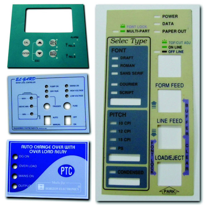 फ्रंट पैनल लेबल