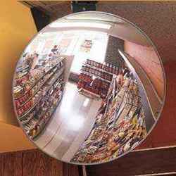 Convex Mirror - Glass Material, Automatic Function, 200 Volt Input Power | Ideal for Internal Lanes, Parking Spots, Enhanced Reflectivity