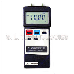 Manometer - Stainless Steel , 0.8% Accuracy, Black and White Analog/Digital Display | Laboratory Testing and Measuring Equipment