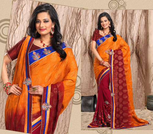 डिज़ाइनर पार्टी वियर साड़ी