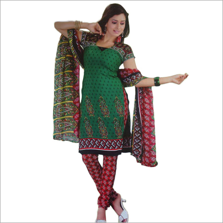 प्रिंटेड कॉटन सूट
