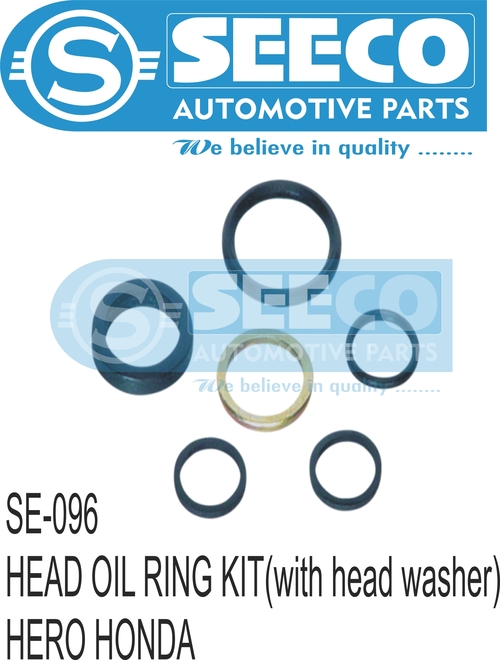 HEAD OIL RING KIT (WITH HEAD WASHER) - Rubber Material, Weighing 10-100 Grams | For Automotive Use, Precision Engineered for Enhanced Durability and Performance