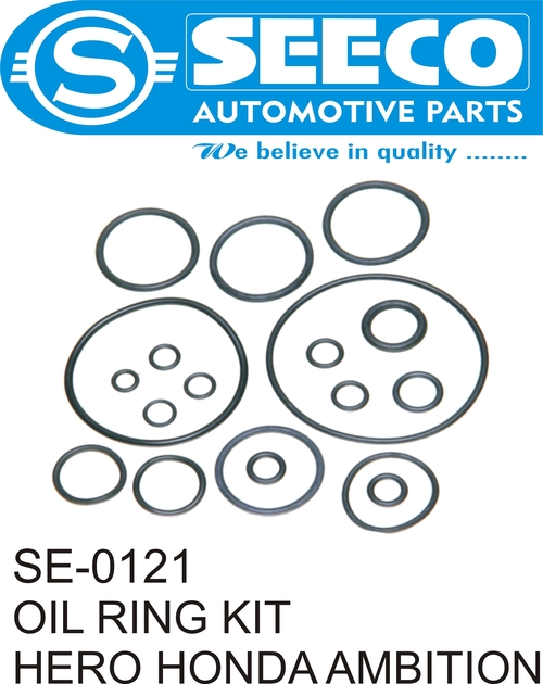 OIL RING KIT - Rubber, 10-100 Grams | For Use In Bikes, Effective for Engine Sealing, Durable Manufacturing Technology Expertise