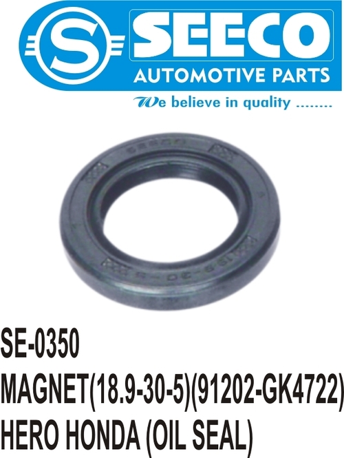MAGNET - Rubber Oil Seal, 10-50 Grams | For Use In Bike, High Durability, Excellent Fit for Automotive Applications, ISO Certified Quality