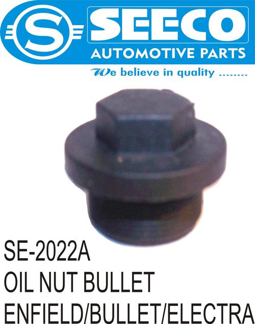 OIL NUT BULLET - Rubber & Stainless Steel | Polished Finish, Designed for Automobile Industry, 2-3 Years Working Life