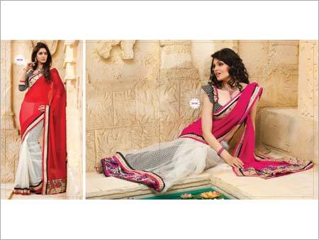 जॉर्जेट साड़ियाँ