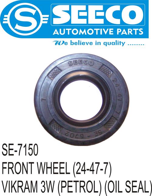 FRONT WHEEL AXLE (OIL SEAL) - Metal, Polished Finish | Wave Seal Lip Design, Retains Lubricants, Excludes Contaminants, Automotive Use