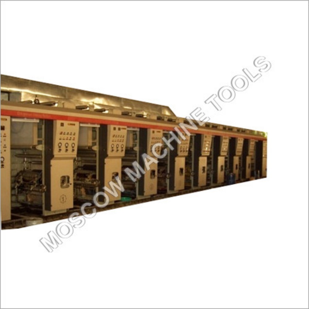 High Speed Rotogravure Printing Machine - 150 m/min, Ten Colors, Variable Width | Automatic Material Handling, Flexible Packaging Applications